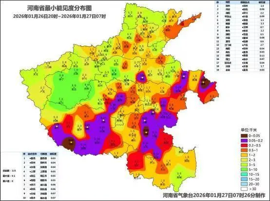 中部南部现浓雾 河南启动重大气象灾害（大雾）Ⅳ级应急响应