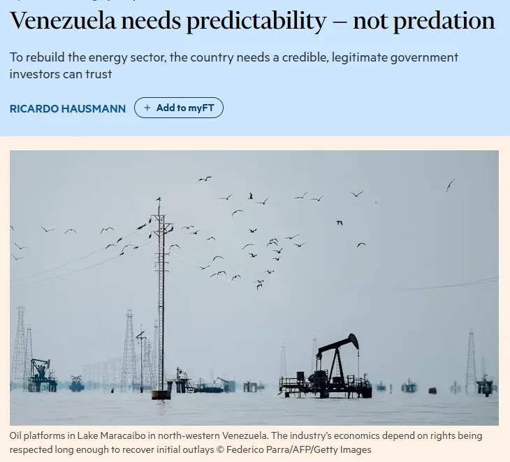 全球媒体聚焦 | 英媒刊文：美国正摧毁委内瑞拉经济复苏的基础