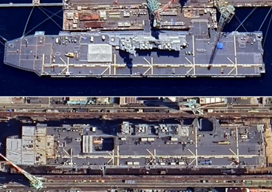 警惕！美媒：卫星图像揭露日本“出云”级舰艇“航母化”改造最新进展